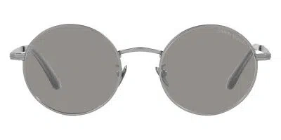 Pre-owned Giorgio Armani Ar6140 Sunglasses Matte Gunmetal Photochromatic Gray 50mm