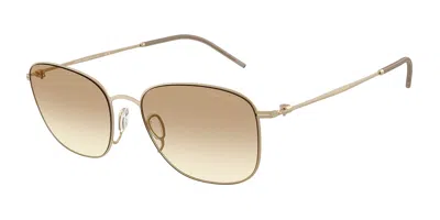 Giorgio Armani Ar6168 300213 Occhiali Da Sole Oro Per Uomo In Neutral