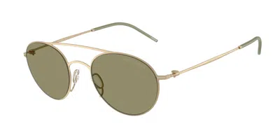 Giorgio Armani Ar6169 30022a Occhiali Da Sole Oro Per Uomo In Gold