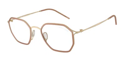 Giorgio Armani Ar6188 30021w Men's Glasses Gold Size 49 - Free Lenses - Blue Light Block Available In Matte Pale Gold,pink