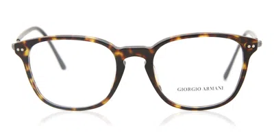 Giorgio Armani Ar7086f Asian Fit Men's Glasses, Tortoiseshell, Size 51 In Black