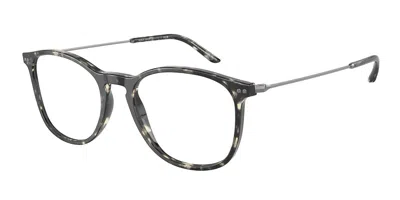 Giorgio Armani Ar7160 Men's Glasses, Tortoiseshell, Size 53 In Grey Tortoise