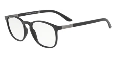 Giorgio Armani Ar7167 5001 Men's Glasses Black Size 52 - Free Lenses - Blue Light Block Available In Matte Black