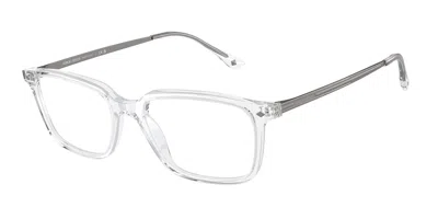 Giorgio Armani Ar7183 Men's Glasses, Clear, Size 55 In Gray