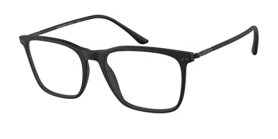 Giorgio Armani Ar7197 Men's Glasses, Black, Size 55 In Matte Black