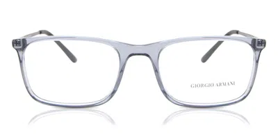 Giorgio Armani Ar7199 Men's Glasses, Clear, Size 57 In Transparent Grey