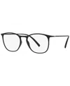 Giorgio Armani Ar7202 Men's Square Eyeglasses In Matte Black