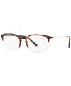 Giorgio Armani Ar7210 Men's Phantos Eyeglasses In Red Havana