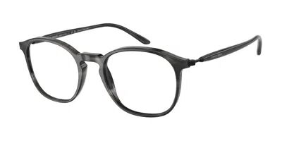 Giorgio Armani Ar7213 Men's Glasses, Grey, Size 51 In Striped Grey