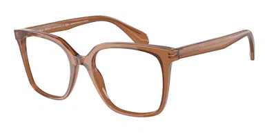 Giorgio Armani Ar7217 Women's Glasses, Brown, Size 53 In Transparent Brown