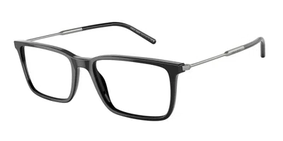 Giorgio Armani Ar7233 5017 Men's Glasses Black Size 56 - Free Lenses - Blue Light Block Available In Shiny Black
