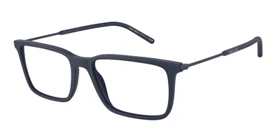 Giorgio Armani Ar7233 5543 Men's Glasses Blue Size 56 - Free Lenses - Blue Light Block Available In Matte Blue