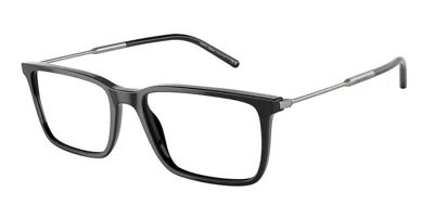 Giorgio Armani Ar7233f Asian Fit Men's Glasses, Black, Size 56