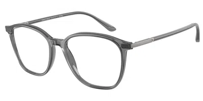 Giorgio Armani Ar7236 5681 Men's Glasses Grey Size 53 - Free Lenses - Blue Light Block Available In Opal Grey