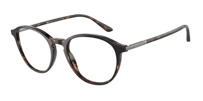 Giorgio Armani Ar7237 Men's Glasses, Tortoiseshell, Size 49 In Dark Tortoise