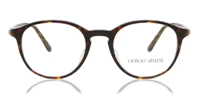 Giorgio Armani Ar7237f Asian Fit Men's Glasses, Tortoiseshell, Size 53 In Brown