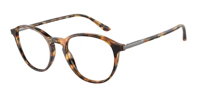 Giorgio Armani Ar7237f Asian Fit Men's Glasses, Tortoiseshell, Size 53 In Red