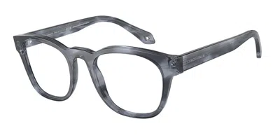 Giorgio Armani Ar7242 5986 Men's Glasses Blue Size 51 - Free Lenses - Blue Light Block Available In Gray