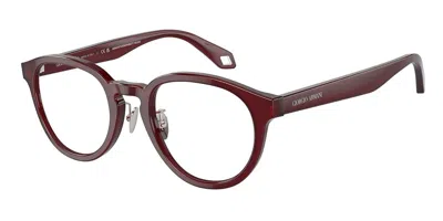 Giorgio Armani Ar7248f Asian Fit Men's Glasses, Burgundy, Size 50