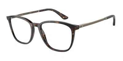 Giorgio Armani Ar7250f Asian Fit Men's Glasses, Tortoiseshell, Size 53 In Brown