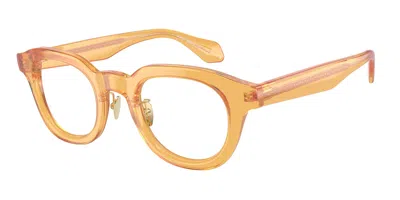 Giorgio Armani Ar7253 Men's Glasses, Brown, Size 45 In Orange