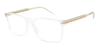 Giorgio Armani Ar7258 6075 Men's Glasses Clear Size 57 - Free Lenses - Blue Light Block Available In Transparent