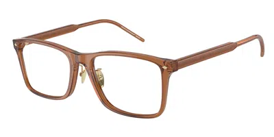 Giorgio Armani Ar7258f Asian Fit Men's Glasses, Brown, Size 55