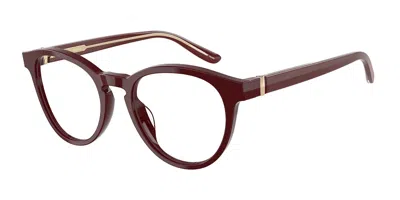 Giorgio Armani Ar7266u Women's Glasses, Burgundy, Size 47 In Brown