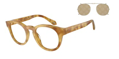 Giorgio Armani Ar8190u With Clip-on Men's Glasses, Tortoiseshell, Size 48 In Brown