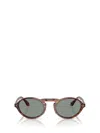 Giorgio Armani Ar8219u Striped Brown Sunglasses In Striped Brown