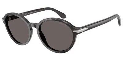 Giorgio Armani Ar8237 6236b1 Occhiali Da Sole Tartarugatishell Per Donna In Gray