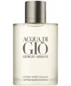 Giorgio Armani Armani Beauty Acqua Di Gio Pour Homme After Shave Lotion, 3.4-oz. In No Color