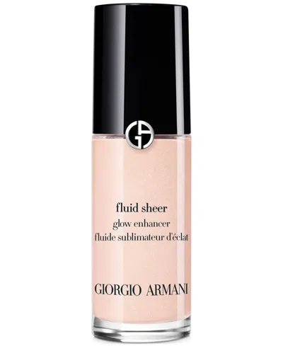 Giorgio Armani Armani Beauty Fluid Sheer Glow Enhancer Highlighter Makeup, Travel Size In 7 Pink Pearl