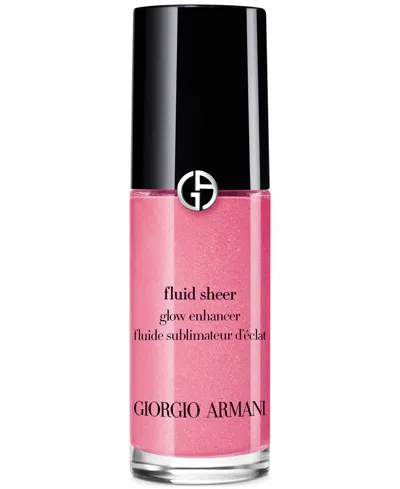 Giorgio Armani Armani Beauty Fluid Sheer Glow Enhancer Highlighter Makeup, Travel Size In 8 Soft-pink Blush
