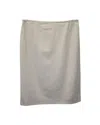 Giorgio Armani Armani Collezioni Wool Skirt In Beige Virgin Wool In Beige