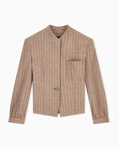 Giorgio Armani Armani/archivio Ss1979 Single-breasted Jacket In Brown
