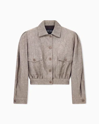 Giorgio Armani Armani/archivio Ss1983 Blouson In Brown