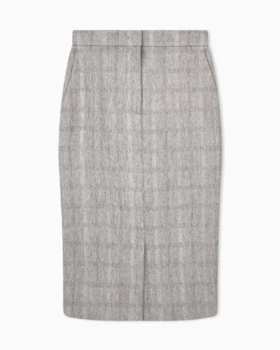 Giorgio Armani Armani/archivio Ss1983 Midi Skirt In Gray