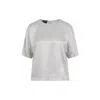 Giorgio Armani Ash Grey Shirt With Discreet Rear Zip Fastening