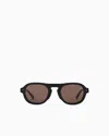 Giorgio Armani Asian-fit Square Sunglasses For Men In Brown