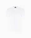 Giorgio Armani Asv Cotton Loungewear Crew-neck T-shirt In White