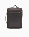 Giorgio Armani Asv Nylon And Pebbled-leather Backpack In Brown