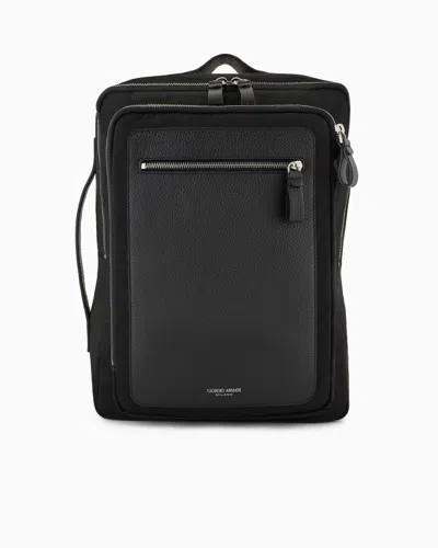 Giorgio Armani Official Store Backpacks In Black