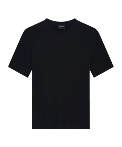 GIORGIO ARMANI ASV STRETCH CASHMERE AND VISCOSE-BLEND CREW-NECK T-SHIRT