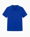 Giorgio Armani Asv Stretch Viscose Jersey Short-sleeved Polo Shirt