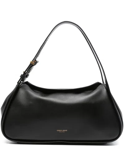 Giorgio Armani Asv Tote Bag In Black