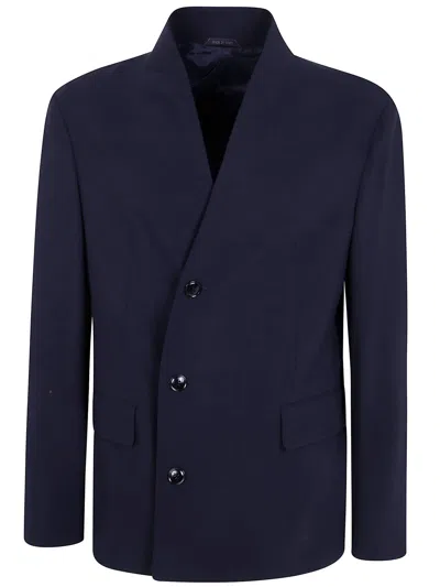 Giorgio Armani Asymetrycal Cardigan Sweater In Multi