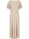 Giorgio Armani Asymmetric Dress In Neutrals