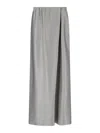 Giorgio Armani Draped Design Maxi Length Skirts In Grey