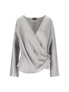 Giorgio Armani Shirt In Double-sided Silk Satin